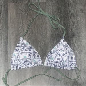 SHEIN blue strip bikini, size small/fits xtra small